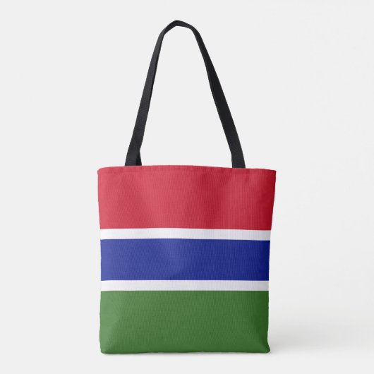Gambia-Flagge Tasche (Rückseite)