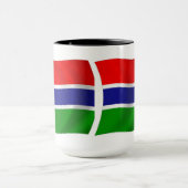 Gambia-Flagge Tasse (Zentrum)
