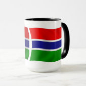 Gambia-Flagge Tasse (VorderseiteRechts)