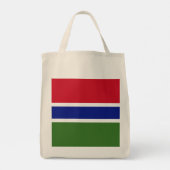 Gambia-Flagge Tragetasche (Rückseite)