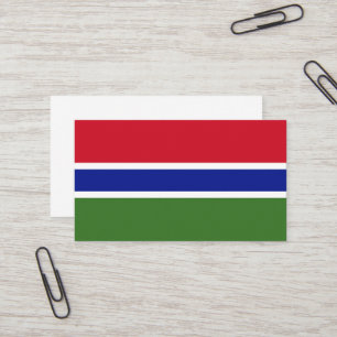 Gambia-Flagge Visitenkarte