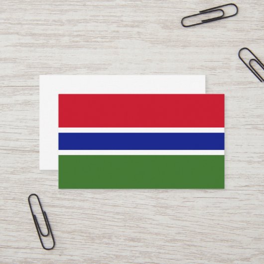 Gambia-Flagge Visitenkarte (Vorderseite/Rückseite Beispiel)
