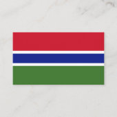 Gambia-Flagge Visitenkarte (Vorderseite)