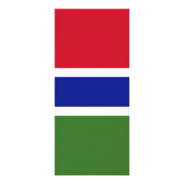 Gambia-Flagge Werbekarte