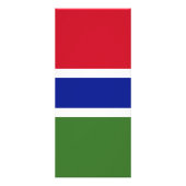 Gambia-Flagge Werbekarte (Hinten)