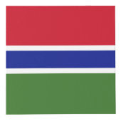 Gambia-Flagge Würfel (Rechts)