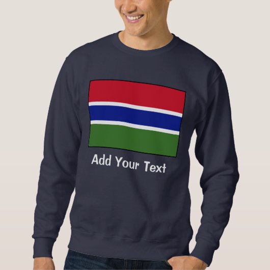 Gambia - gambische Flagge Sweatshirt (Vorderseite)