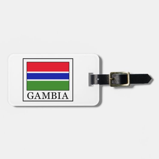 Gambia Gepäckanhänger (Vorderseite horizontal)