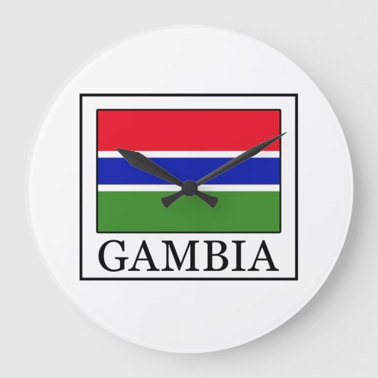 Gambia Große Wanduhr (Vorderseite)
