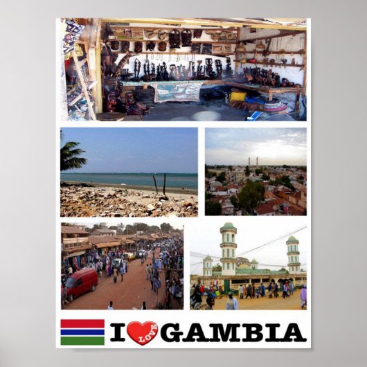 Gambia - I Liebe - Poster (Vorne)