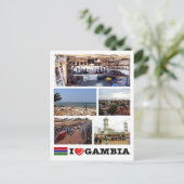 Gambia - I Liebe - Postkarte (Stehend Vorderseite)