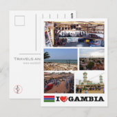 Gambia - I Liebe - Postkarte (Vorne/Hinten)
