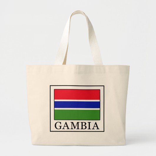 Gambia Jumbo Stoffbeutel (Vorne)