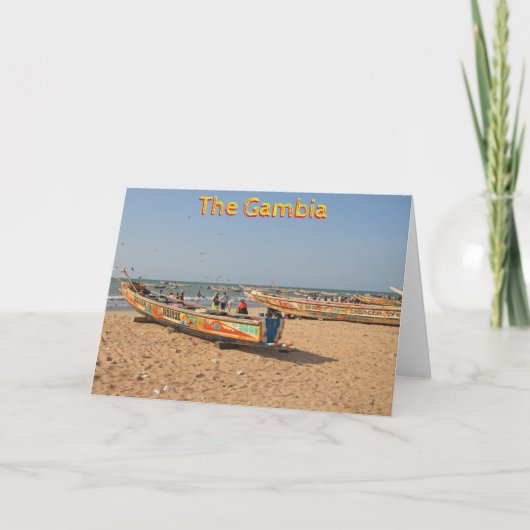 Gambia Karte (Vorderseite)