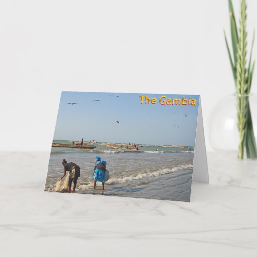 Gambia Karte (Vorderseite)