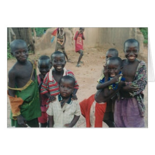 Gambia-Kinder (Gambia-Dorf-Reihen-Karte #4)
