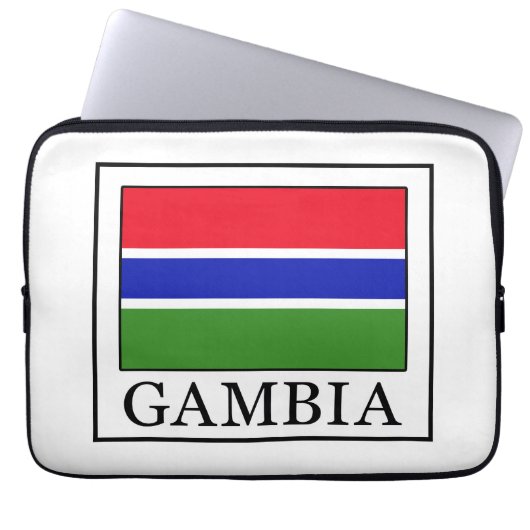 Gambia Laptopschutzhülle (Vorderseite)
