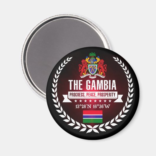 Gambia Magnet (Vorderseite/Rückseite)