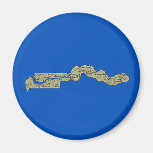 Gambia Map Magnet