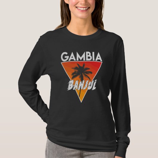 Gambia mit sonnigen Farben T-Shirt (Vorderseite)