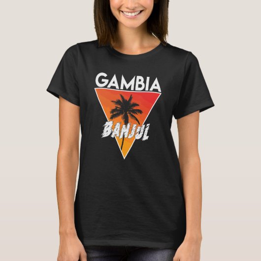 Gambia mit sonnigen Farben T-Shirt (Vorderseite)
