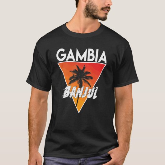 Gambia mit sonnigen Farben T-Shirt (Vorderseite)