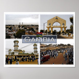Gambia - Mosaik - Poster