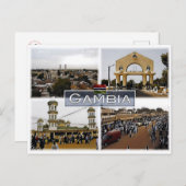 Gambia - Mosaik - Postkarte (Vorne/Hinten)