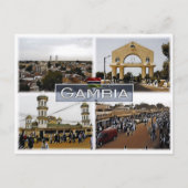 Gambia - Mosaik - Postkarte (Vorderseite)