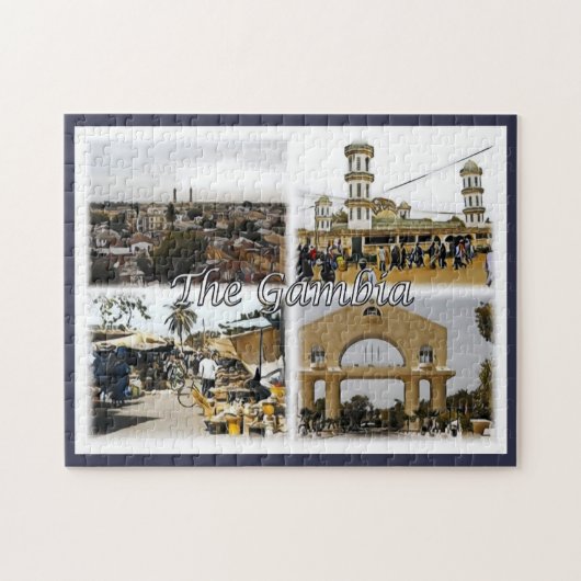 Gambia - Mosaik - Puzzle (Horizontal)