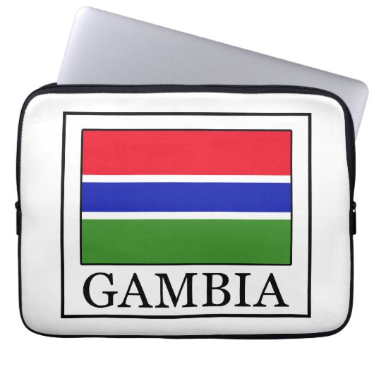 Gambia Notebook-Ärmel Laptopschutzhülle (Vorderseite)