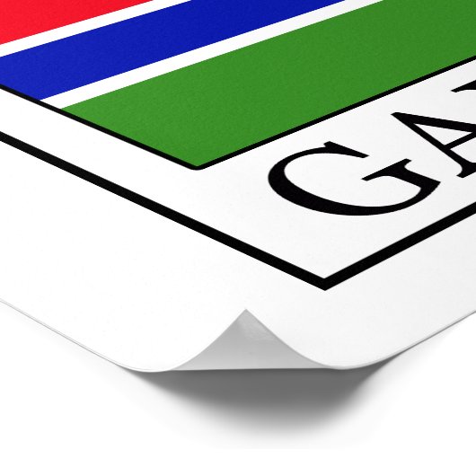 Gambia Poster (Ecke)