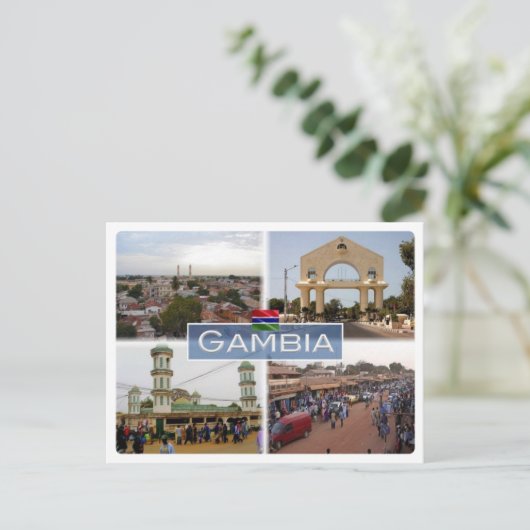 Gambia - postkarte (Stehend Vorderseite)