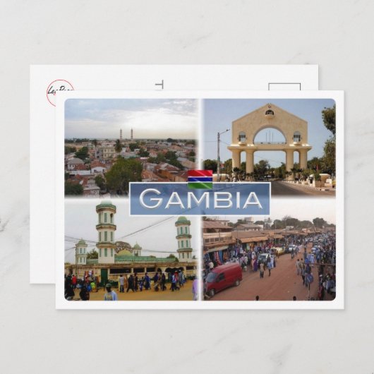 Gambia - postkarte (Vorne/Hinten)