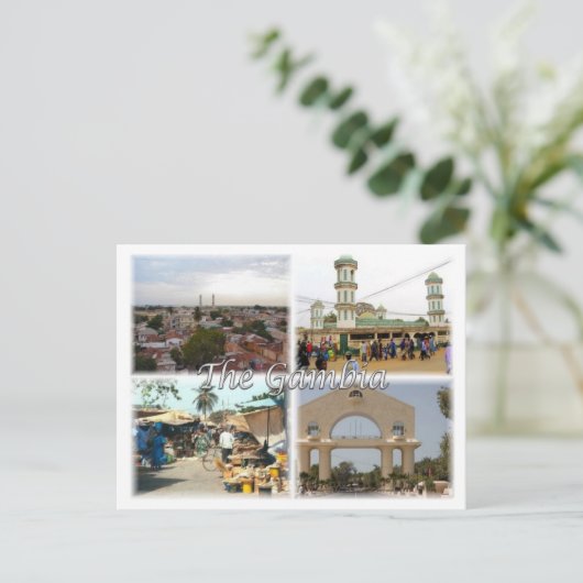 Gambia - postkarte (Stehend Vorderseite)
