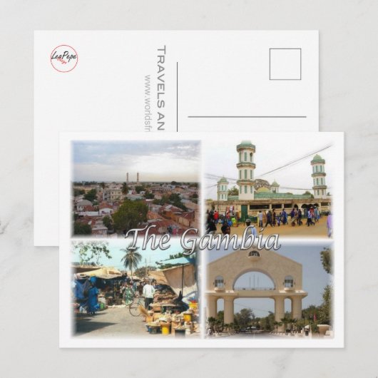 Gambia - postkarte (Vorne/Hinten)