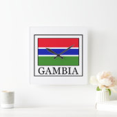 Gambia Quadratische Wanduhr (Zuhause)
