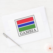 Gambia Rechteckiger Aufkleber (Umschlag)
