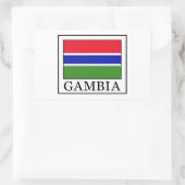 Gambia Rechteckiger Aufkleber (Tasche)