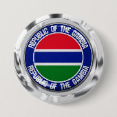 Gambia Round Emblem Button (Vorderseite)
