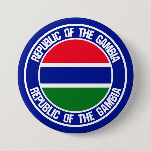 Gambia Round Emblem Button (Vorderseite)