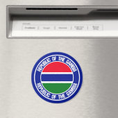 Gambia Round Emblem Magnet (In Situ (Geschirrspüler))