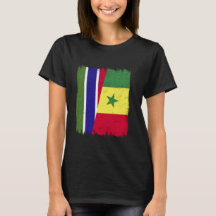Gambia Senegal Halbfahne Gambian Senegalese Herita T-Shirt
