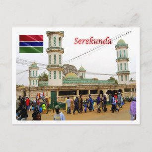 Gambia - Serekunda - Bundung Moschee - Postkarte