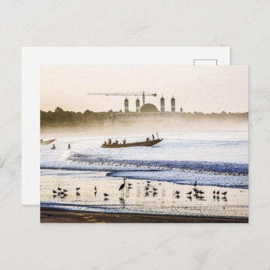 Gambia Sunrise Postcard Postkarte (Vorne/Hinten)