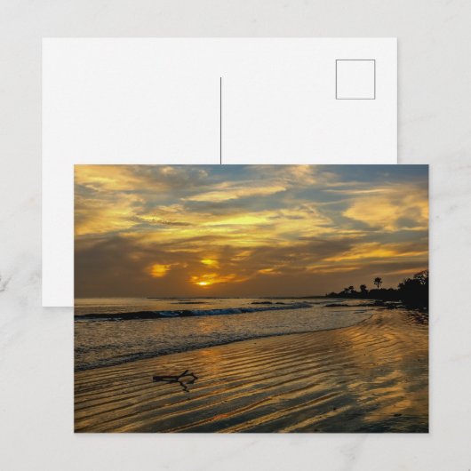 Gambia Sunset Postcard Postkarte (Vorne/Hinten)