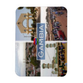 Gambia The Arch - Serekunda Markt - Magnet (Vertikal)