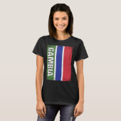 Gambian Flag Gambia T-Shirt (Vorne ganz)
