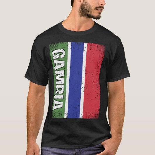 Gambian Flag Gambia T-Shirt (Vorderseite)