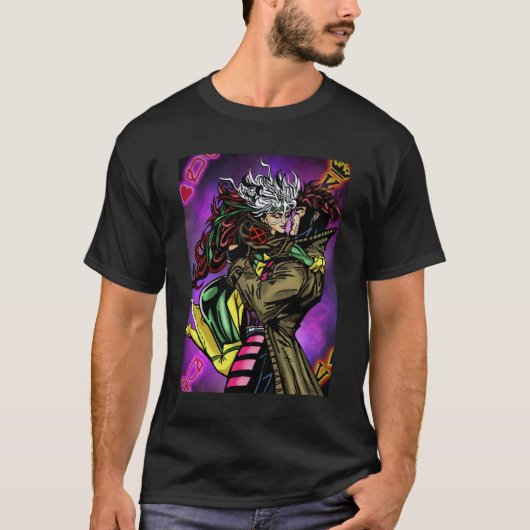 Gambit und Rogue T-Shirt (Vorderseite)